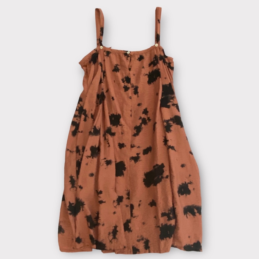 Cut Loose Women’s Dress Adjustable Strap Splotch Print Lagenlook Bohemian Boho - Picture 6 of 6